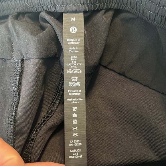 LULULEMON Men’s Bowline Pant Utilitech in Black Size Medium - Picture 10 of 10